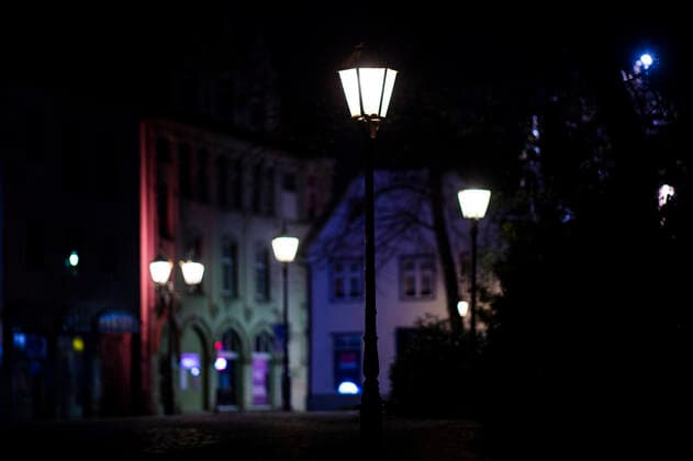 Coronavirus curfew in Herford Deserted streets were the rule in the city of Herford at night from 10 p.m. Photo Kirchner Media Wedel Herford North Rhine Westphalia Germany Copyright: xKirchner-Media Wedelx