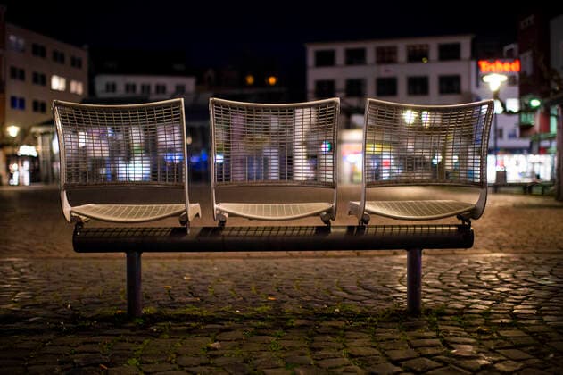 Coronavirus curfew in Herford Deserted streets were the rule in the city of Herford at night from 10 p.m. Photo Kirchner Media Wedel Herford North Rhine Westphalia Germany Copyright: xKirchner-Media Wedelx
