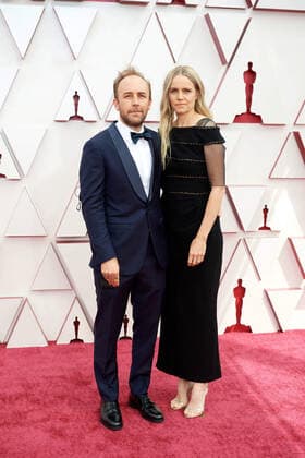 OscarÂ® nominee Derek Cianfrance and Shannon Plumb arrive on the red carpet of The 93rd OscarsÂ® at Union Station in Los Angeles, CA on Sunday, April 25, 2021. Los Angeles CA USA  Copyright: xMattxPetitx 34135047THA