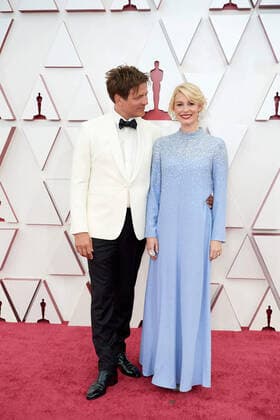 OscarÂ® nominee Thomas Vinterberg and guest arrive on the red carpet of The 93rd OscarsÂ® at Union Station in Los Angeles, CA on Sunday, April 25, 2021. Los Angeles CA USA  Copyright: xMattxPetitx 34135053THA
