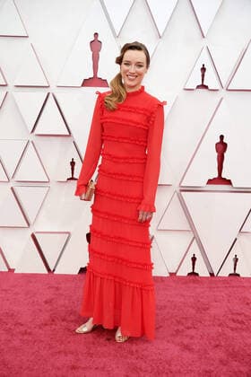OscarÂ® nominee Ashley Fox arrives on the red carpet of The 93rd OscarsÂ® at Union Station in Los Angeles, CA on Sunday, April 25, 2021. Los Angeles CA USA  Copyright: xMattxPetitx 34135081THA