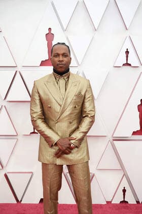 OscarÂ® nominee Leslie Odom Jr. arrives on the red carpet of The 93rd OscarsÂ® at Union Station in Los Angeles, CA on Sunday, April 25, 2021. Los Angeles CA USA  Copyright: xMattxPetitx 34135085THA