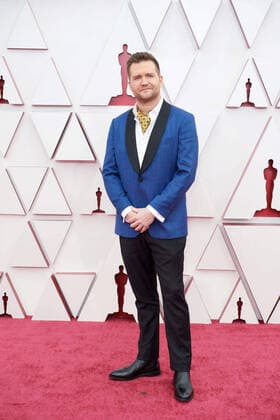 OscarÂ® nominee Sam Ashworth arrives on the red carpet of The 93rd OscarsÂ® at Union Station in Los Angeles, CA on Sunday, April 25, 2021. Los Angeles CA USA  Copyright: xMattxPetitx 34135116THA