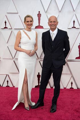 OscarÂ® nominee Anthony Hines (R) and guest arrive on the red carpet of The 93rd OscarsÂ® at Union Station in Los Angeles, CA on Sunday, April 25, 2021. Los Angeles CA USA  Copyright: xMattxPetitx 34135129THA