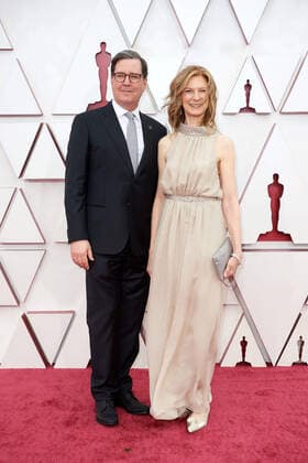 David Rubin and Dawn Hudson arrive on the red carpet of The 93rd OscarsÂ® at Union Station in Los Angeles, CA on Sunday, April 25, 2021. Los Angeles CA USA  Copyright: xMattxPetitx 34135150THA