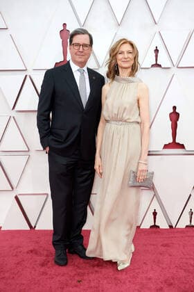 David Rubin and Dawn Hudson arrive on the red carpet of The 93rd OscarsÂ® at Union Station in Los Angeles, CA on Sunday, April 25, 2021. Los Angeles CA USA  Copyright: xMattxPetitx 34135151THA