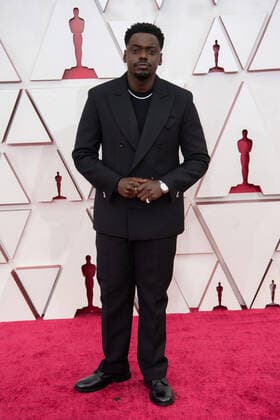 OscarÂ® nominee Daniel Kaluuya arrives on the red carpet of The 93rd OscarsÂ® at Union Station in Los Angeles, CA on Sunday, April 25, 2021. Los Angeles CA USA  Copyright: xMattxPetitx 34135154THA
