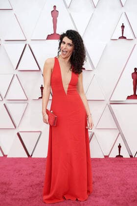OscarÂ® nominee Nina Pedrad arrives on the red carpet of The 93rd OscarsÂ® at Union Station in Los Angeles, CA on Sunday, April 25, 2021. Los Angeles CA USA  Copyright: xMattxPetitx 34135166THA