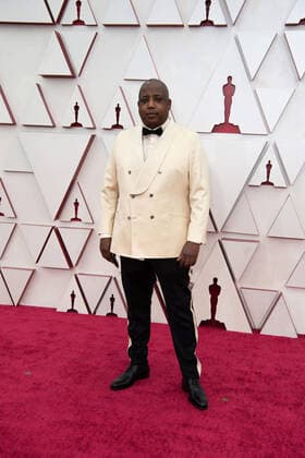 OscarÂ® nominee Kemp Powers arrives on the red carpet of The 93rd OscarsÂ® at Union Station in Los Angeles, CA on Sunday, April 25, 2021. Los Angeles CA USA  Copyright: xMattxPetitx 34135178THA