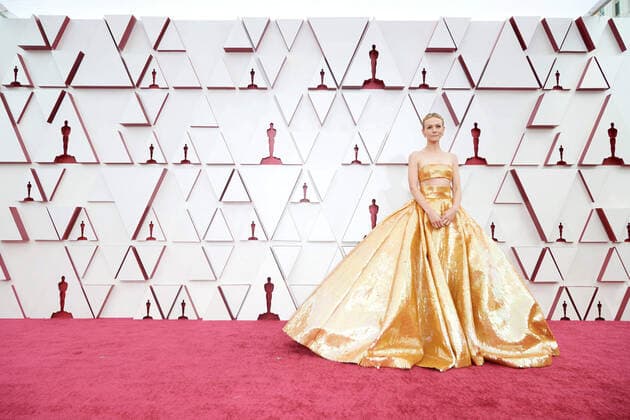 OscarÂ® nominee Carey Mulligan arrives on the red carpet of The 93rd OscarsÂ® at Union Station in Los Angeles, CA on Sunday, April 25, 2021. Los Angeles CA USA  Copyright: xMattxPetitx 34135193THA
