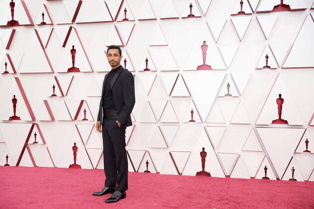 OscarÂ® nominee Riz Ahmed arrives on the red carpet of The 93rd OscarsÂ® at Union Station in Los Angeles, CA on Sunday, April 25, 2021. Los Angeles CA USA  Copyright: xMattxPetitx 34135204THA