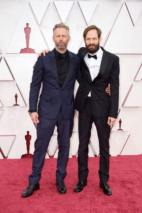 OscarÂ® nominees Darius Marder and Abraham Marder arrive on the red carpet of The 93rd OscarsÂ® at Union Station in Los Angeles, CA on Sunday, April 25, 2021. Los Angeles CA USA  Copyright: xMattxPetitx 34135203THA