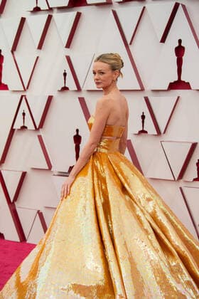 OscarÂ® nominee Carey Mulligan arrives on the red carpet of The 93rd OscarsÂ® at Union Station in Los Angeles, CA on Sunday, April 25, 2021. Los Angeles CA USA  Copyright: xMattxPetitx 34135240THA