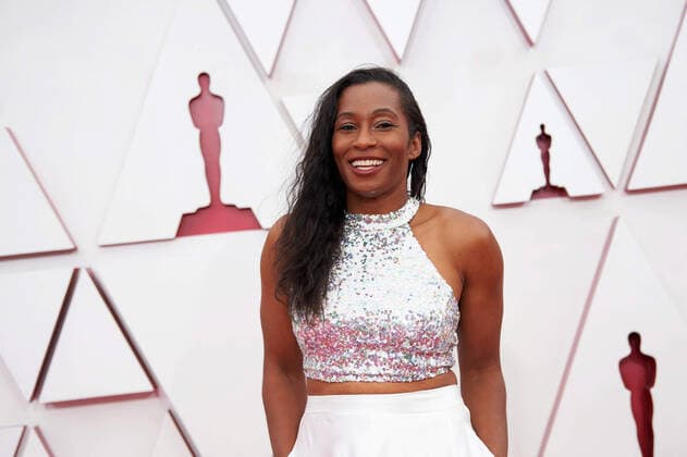 OscarÂ® nominee Mia Neal arrives on the red carpet of The 93rd OscarsÂ® at Union Station in Los Angeles, CA on Sunday, April 25, 2021. Los Angeles CA USA  Copyright: xMattxPetitx 34135249THA