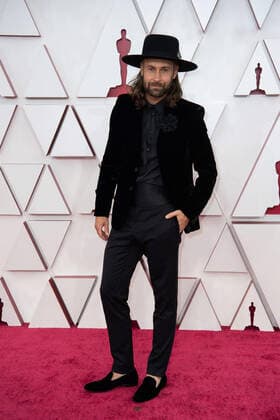 OscarÂ® nominee Rickard Göransson arrives on the red carpet of The 93rd OscarsÂ® at Union Station in Los Angeles, CA on Sunday, April 25, 2021. Los Angeles CA USA  Copyright: xMattxPetitx 34135276THA