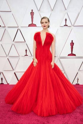 OscarÂ® nominee Amanda Seyfried arrives on the red carpet of The 93rd OscarsÂ® at Union Station in Los Angeles, CA on Sunday, April 25, 2021. Los Angeles CA USA  Copyright: xMattxPetitx 34135291THA
