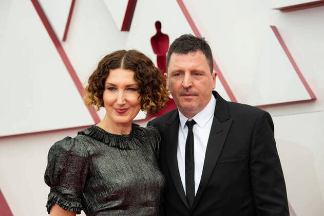 OscarÂ® nominee Atticus Ross (R) arrives on the red carpet of The 93rd OscarsÂ® at Union Station in Los Angeles, CA on Sunday, April 25, 2021. Los Angeles CA USA  Copyright: xMattxPetitx 34135308THA