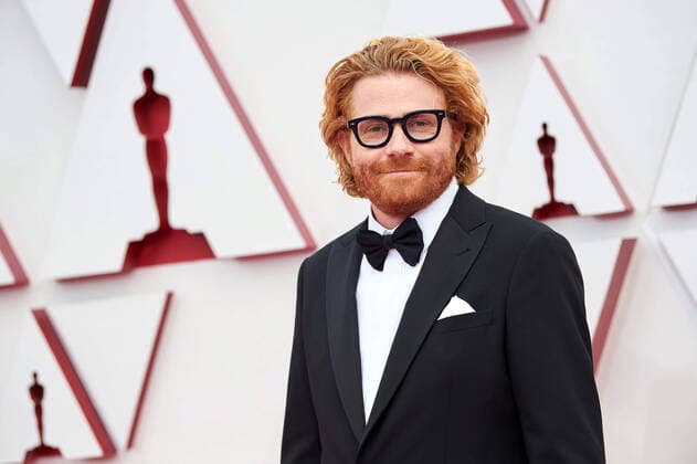 OscarÂ® nominee Erik Messerschmidt arrives on the red carpet of The 93rd OscarsÂ® at Union Station in Los Angeles, CA on Sunday, April 25, 2021. Los Angeles CA USA  Copyright: xMattxPetitx 34135323THA