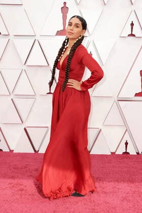 OscarÂ® nominee Garrett Bradley arrives on the red carpet of The 93rd OscarsÂ® at Union Station in Los Angeles, CA on Sunday, April 25, 2021. Los Angeles CA USA  Copyright: xMattxPetitx 34135321THA