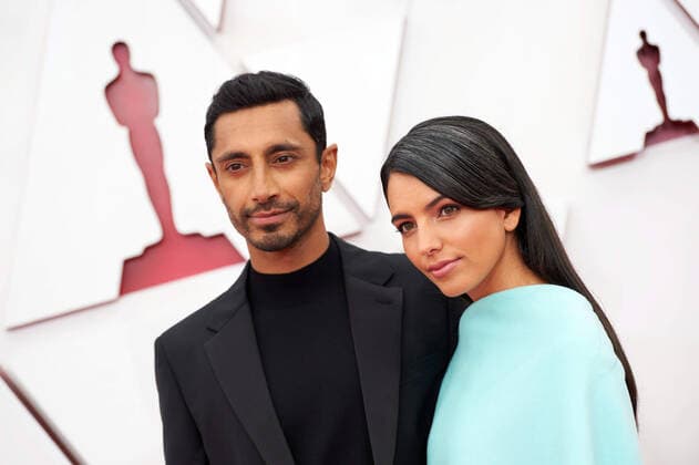 OscarÂ® nominee Riz Ahmed and Fatima Farheen Mirza arrive on the red carpet of The 93rd OscarsÂ® at Union Station in Los Angeles, CA on Sunday, April 25, 2021. Los Angeles CA USA  Copyright: xMattxPetitx 34135334THA