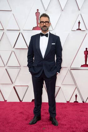 OscarÂ® nominee Sergio Lopez-Rivera arrives on the red carpet of The 93rd OscarsÂ® at Union Station in Los Angeles, CA on Sunday, April 25, 2021. Los Angeles CA USA  Copyright: xMattxPetitx 34135371THA