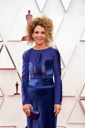 OscarÂ® nominee Colleen LaBaff arrives on the red carpet of The 93rd OscarsÂ® at Union Station in Los Angeles, CA on Sunday, April 25, 2021. Los Angeles CA USA  Copyright: xMattxPetitx 34135407THA