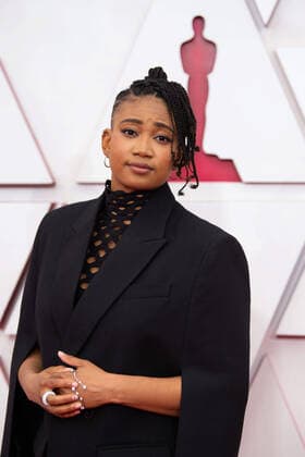 OscarÂ® nominee Janice Duncan arrives on the red carpet of The 93rd OscarsÂ® at Union Station in Los Angeles, CA on Sunday, April 25, 2021. Los Angeles CA USA  Copyright: xMattxPetitx 34135429THA