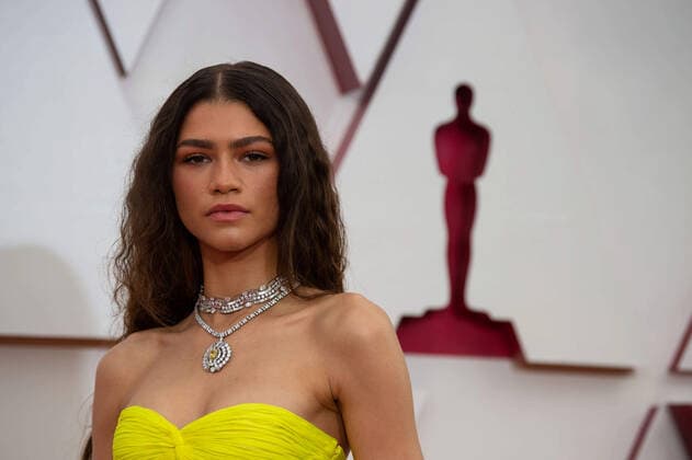 Zendaya arrives on the red carpet of The 93rd OscarsÂ® at Union Station in Los Angeles, CA on Sunday, April 25, 2021. Los Angeles CA USA  Copyright: xMattxPetitx 34135432THA