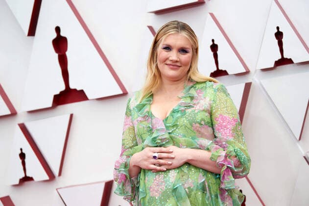 OscarÂ® nominee Emerald Fennell arrives on the red carpet of The 93rd OscarsÂ® at Union Station in Los Angeles, CA on Sunday, April 25, 2021. Los Angeles CA USA  Copyright: xMattxPetitx 34135451THA