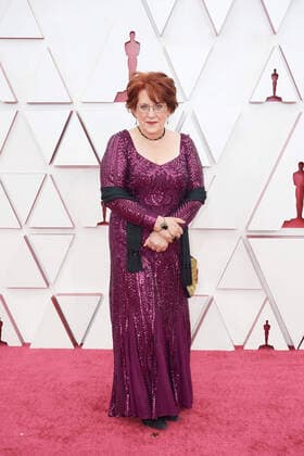 OscarÂ® nominee Diana Stoughton arrives on the red carpet of The 93rd OscarsÂ® at Union Station in Los Angeles, CA on Sunday, April 25, 2021. Los Angeles CA USA  Copyright: xMattxPetitx 34135507THA