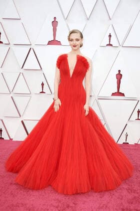 OscarÂ® nominee Amanda Seyfried on the red carpet of The 93rd OscarsÂ® at Union Station in Los Angeles, CA on Sunday, April 25, 2021. Los Angeles CA USA  Copyright: xMattxSaylesx 34135518THA