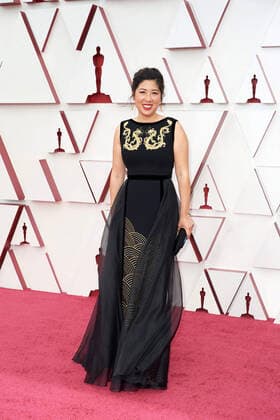 OscarÂ® nominee Gennie Rim on the red carpet of The 93rd OscarsÂ® at Union Station in Los Angeles, CA on Sunday, April 25, 2021. Los Angeles CA USA  Copyright: xMattxSaylesx 34135523THA