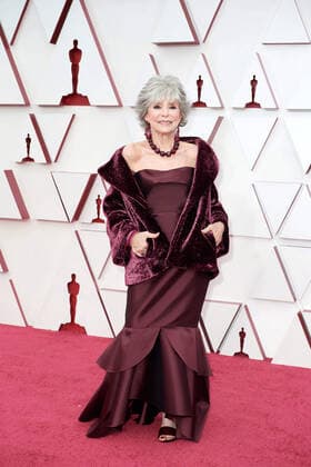 Rita Moreno on the red carpet of The 93rd OscarsÂ® at Union Station in Los Angeles, CA on Sunday, April 25, 2021. Los Angeles CA USA  Copyright: xMattxPetitx 34135529THA