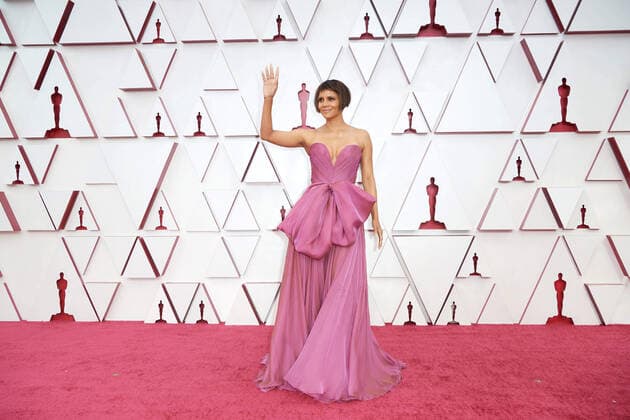 Halle Berry on the red carpet of The 93rd OscarsÂ® at Union Station in Los Angeles, CA on Sunday, April 25, 2021. Los Angeles CA USA  Copyright: xMattxPetitx 34135534THA