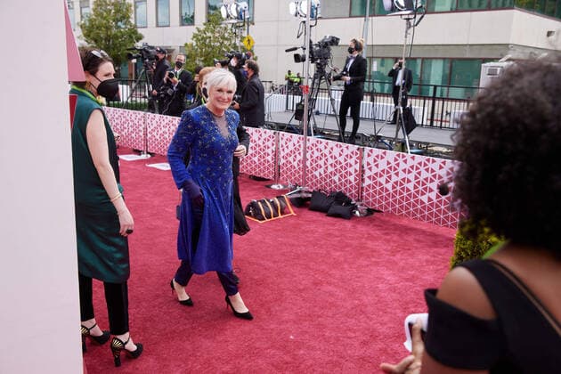 OscarÂ® nominees Glenn Close arrives on the red carpet of The 93rd OscarsÂ® at Union Station in Los Angeles, CA on Sunday, April 25, 2021. Los Angeles CA USA  Copyright: xMattxSaylesx 34135556THA