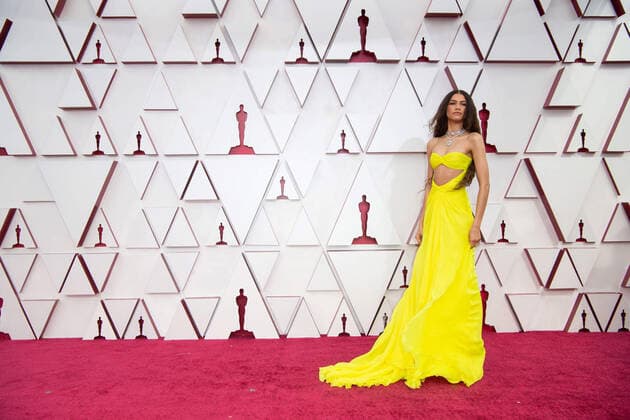 OscarÂ® presenter Zendaya arrives on the red carpet of The 93rd OscarsÂ® at Union Station in Los Angeles, CA on Sunday, April 25, 2021. Los Angeles CA USA  Copyright: xMattxPetitx 34135596THA