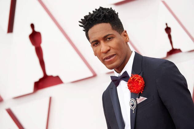 OscarÂ® nominee Jon Batiste arrives on the red carpet of The 93rd OscarsÂ® at Union Station in Los Angeles, CA on Sunday, April 25, 2021. Los Angeles CA USA  Copyright: xMattxPetitx 34135605THA