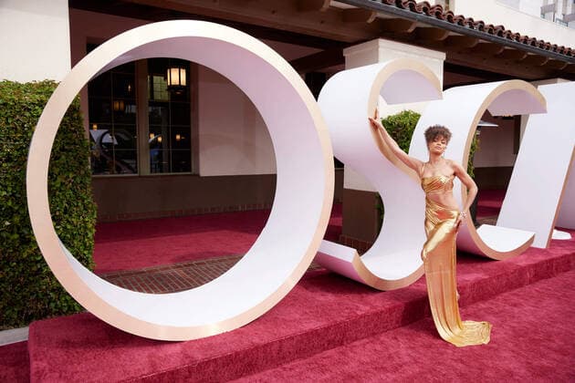 OscarÂ® nominee Andra Day arrives on the red carpet of The 93rd OscarsÂ® at Union Station in Los Angeles, CA on Sunday, April 25, 2021. Los Angeles CA USA  Copyright: xMattxSaylesx 34135624THA