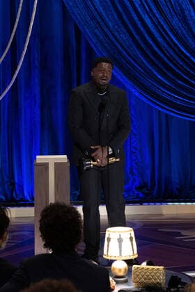 Daniel Kaluuya accepts the OscarÂ® for Best Actor in a Supprting Role during the live ABC Telecast of The 93rd OscarsÂ® at Union Station in Los Angeles, CA on Sunday, April 25, 2021. Los Angeles CA USA  Copyright: xToddxWawrychukx 34135639THA