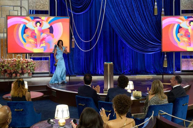 Regina King presents the OscarÂ® for Original Screenplay during the live ABC Telecast of The 93rd OscarsÂ® at Union Station in Los Angeles, CA on Sunday, April 25, 2021. Los Angeles CA USA  Copyright: xToddxWawrychukx 34135641THA