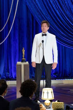 Thomas Vinterberg accepts the OscarÂ® for International Feature Film on behalf of Denmark during the live ABC Telecast of The 93rd OscarsÂ® at Union Station in Los Angeles, CA on Sunday, April 25, 2021. Los Angeles CA USA  Copyright: xToddxWawrychukx 34135649THA