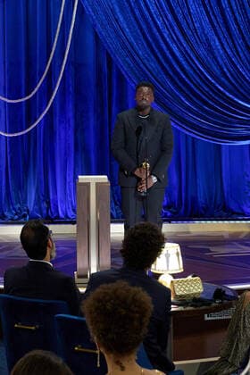Daniel Kaluuya accepts the OscarÂ® for Best Actor in a Supporting Role during the live ABC Telecast of The 93rd OscarsÂ® at Union Station in Los Angeles, CA on Sunday, April 25, 2021. Los Angeles CA USA  Copyright: xToddxWawrychukx 34135661THA