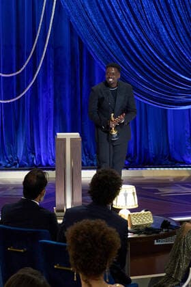 Daniel Kaluuya accepts the OscarÂ® for Best Actor in a Supporting Role during the live ABC Telecast of The 93rd OscarsÂ® at Union Station in Los Angeles, CA on Sunday, April 25, 2021. Los Angeles CA USA  Copyright: xToddxWawrychukx 34135664THA