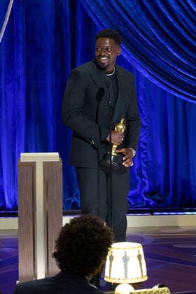 Daniel Kaluuya accepts the OscarÂ® for Best Actor in a Supporting Role during the live ABC Telecast of The 93rd OscarsÂ® at Union Station in Los Angeles, CA on Sunday, April 25, 2021. Los Angeles CA USA  Copyright: xToddxWawrychukx 34135667THA