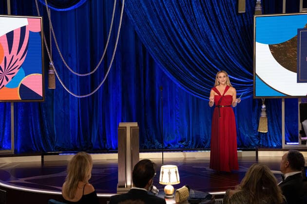 Reese Witherspoon presents the OscarÂ® for Animated Feature Film during the live ABC Telecast of The 93rd OscarsÂ® at Union Station in Los Angeles, CA on Sunday, April 25, 2021. Los Angeles CA USA  Copyright: xToddxWawrychukx 34135670THA