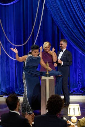 Jamika Wilson, Sergio Lopez-Rivera and Mia Neal accept the OscarÂ® for Makeup and Hairstyling during the live ABC Telecast of The 93rd OscarsÂ® at Union Station in Los Angeles, CA on Sunday, April 25, 2021. Los Angeles CA USA  Copyright: xToddxWawrychukx 34135735THA