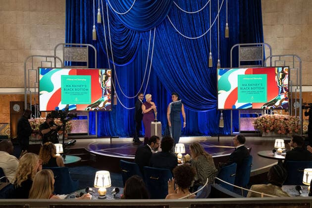 Sergio Lopez-Rivera, Jamika Wilson, and Mia Neal accept the OscarÂ® for Makeup and Hairstyling during the live ABC Telecast of The 93rd OscarsÂ® at Union Station in Los Angeles, CA on Sunday, April 25, 2021. Los Angeles CA USA  Copyright: xToddxWawrychukx 34135743THA