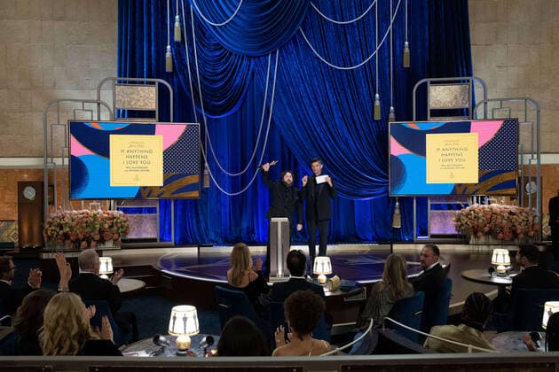 Michael Govier and Will McCormack accept the OscarÂ® for Animated Short Film during the live ABC Telecast of The 93rd OscarsÂ® at Union Station in Los Angeles, CA on Sunday, April 25, 2021. Los Angeles CA USA  Copyright: xToddxWawrychukx 34135749THA