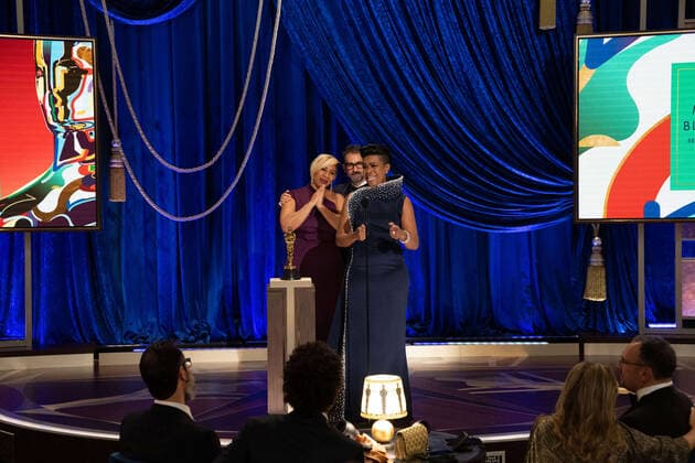 Jamika Wilson, Sergio Lopez-Rivera and Mia Neal accept the OscarÂ® for Makeup and Hairstyling during the live ABC Telecast of The 93rd OscarsÂ® at Union Station in Los Angeles, CA on Sunday, April 25, 2021. Los Angeles CA USA  Copyright: xToddxWawrychukx 34135756THA