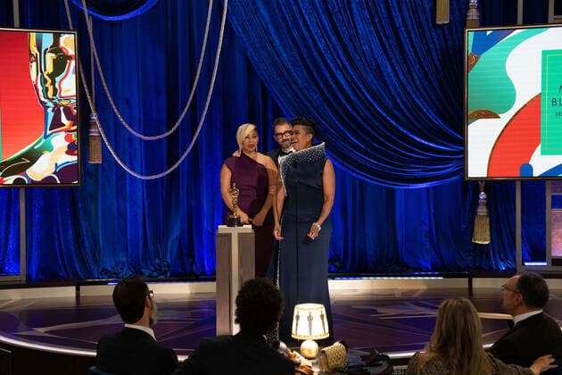 Jamika Wilson, Sergio Lopez-Rivera and Mia Neal accept the OscarÂ® for Makeup and Hairstyling during the live ABC Telecast of The 93rd OscarsÂ® at Union Station in Los Angeles, CA on Sunday, April 25, 2021. Los Angeles CA USA  Copyright: xToddxWawrychukx 34135757THA